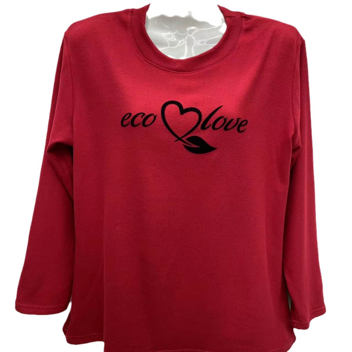 2025 Autumn Collection for Middle-Aged and Elderly Women: Plus Size Double-Sided German Velvet Long-Sleeve T-Shirt, Mom's Autumn Base Layer Top