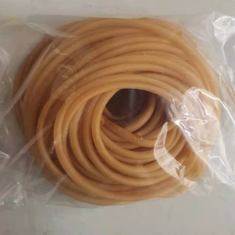 Yellow Latex Tube Tie 6*9 Manufacturer Wholesale Chemical Experiment Equipment High Elastic Hollow Hose Rubber Band 5*7