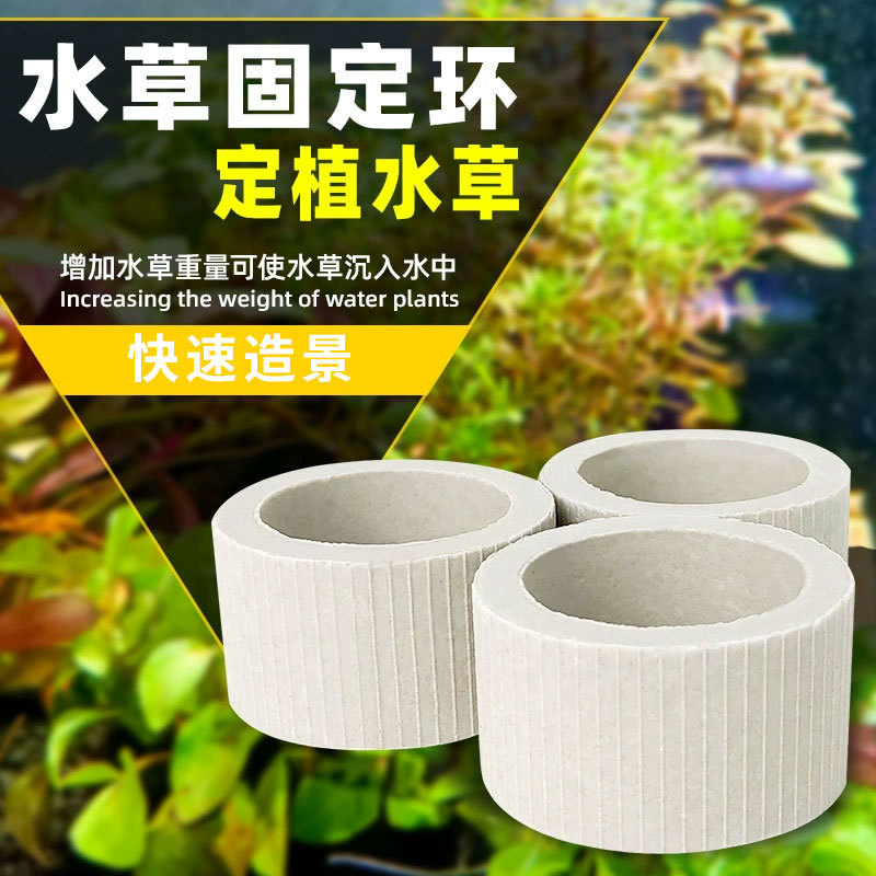 Керамическое кольцо для фиксации водных растений, кольцо для ленивого посадки без грунта