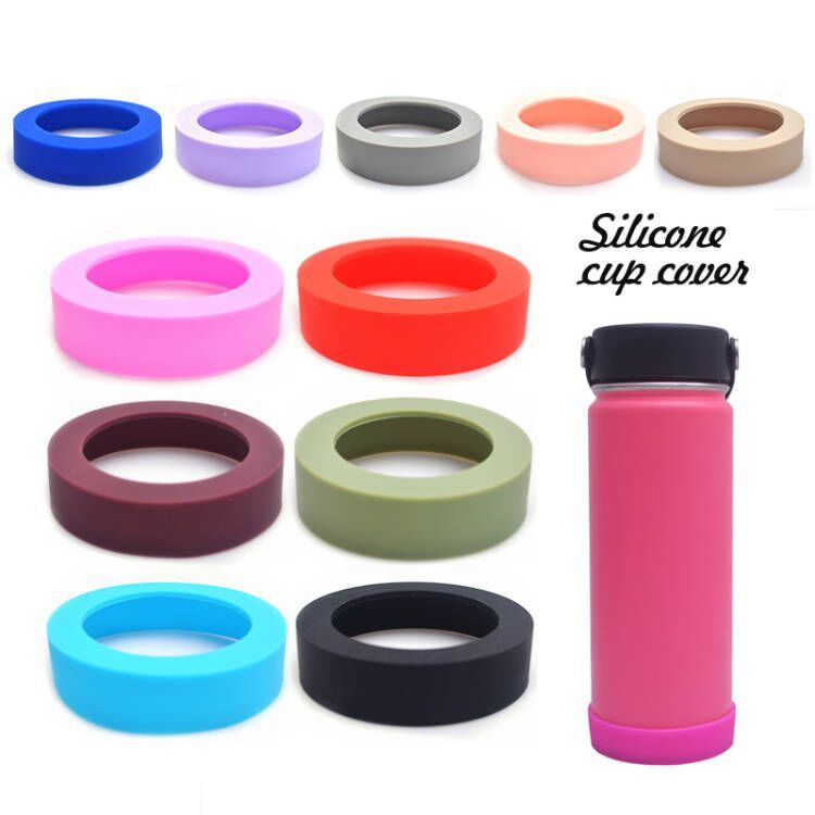 Silicone Coaster Sports Kettle Silicone Cup Cover Wear-resistant Cup Bottom Holder Thermos Cup Bottom Cover Glass Water Bottle Cover Thick