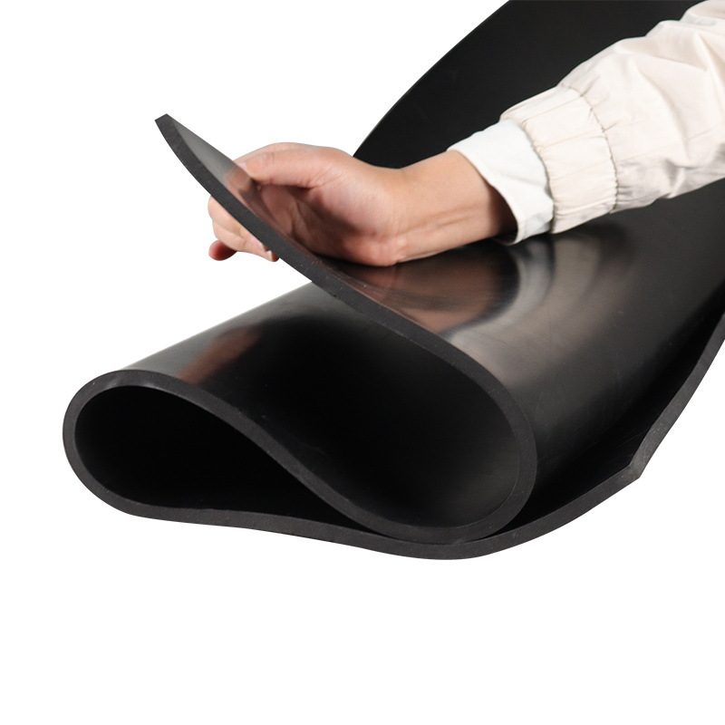 Rubber Mat Floor Rubber Sheet Oil-Resistant Car Shock-Absorbing Rubber Sheet Industrial Rubber Sheet Rubber Insulation Power Distribution Room 5mm Black