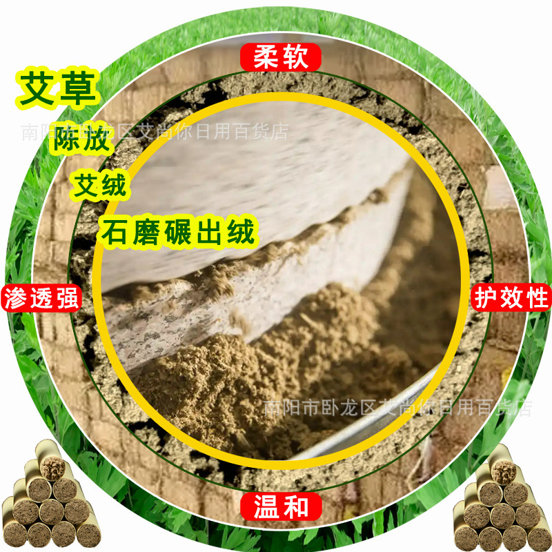 Stone-Milled Moxa Sticks, Three-Year-Aged Handmade Moxibustion Columns, Stone-Milled Moxa Sticks, Moxa Sticks, Moxa Sticks, Moxa Sticks for the Elderly, Wholesale for Home Use