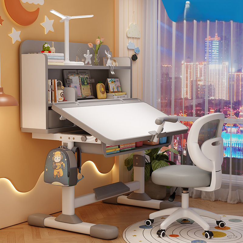 Комплект учебного стола, детский учебный стол, письменное кресло, стол для письма для учащихся начальной школы, стол для коррекции осанки