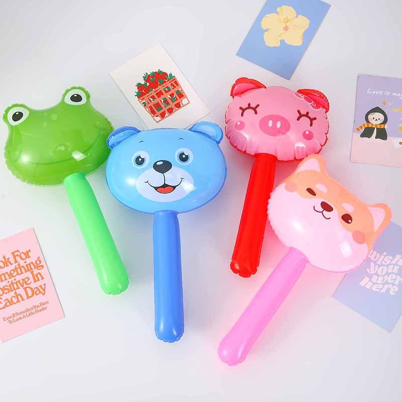 Children's Cartoon Hot-Selling Toys Inflatable Animal Small Hammer Kindergarten Graduation Gift Inflatable Hammer Manufacturer Wholesale