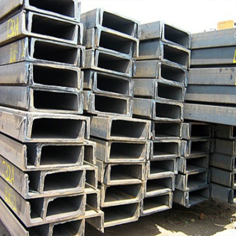 Channel Steel Galvanized Channel Steel Q235B Light Channel Iron Construction Engineering U-Shaped Channel Iron Construction Curtain Wall Hot-Rolled Black Material Channel Steel