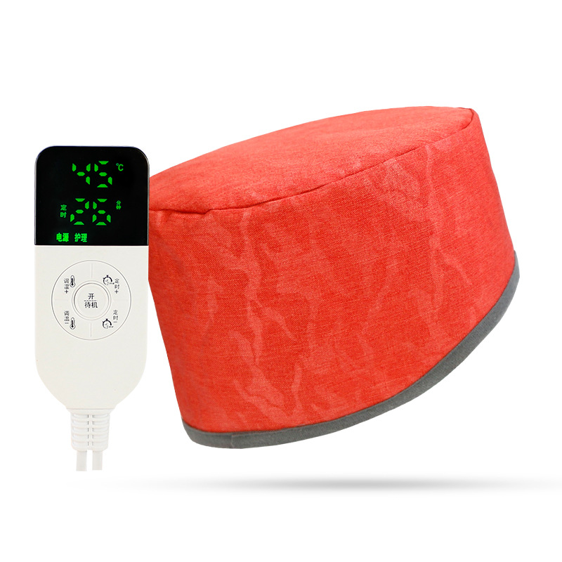 Cross-Border Manufacturer Wholesale Electric Heating Cap Heating Cap Hair Mask Evaporative Oil Cap Home Care Electric Heating Cap Oil Cap