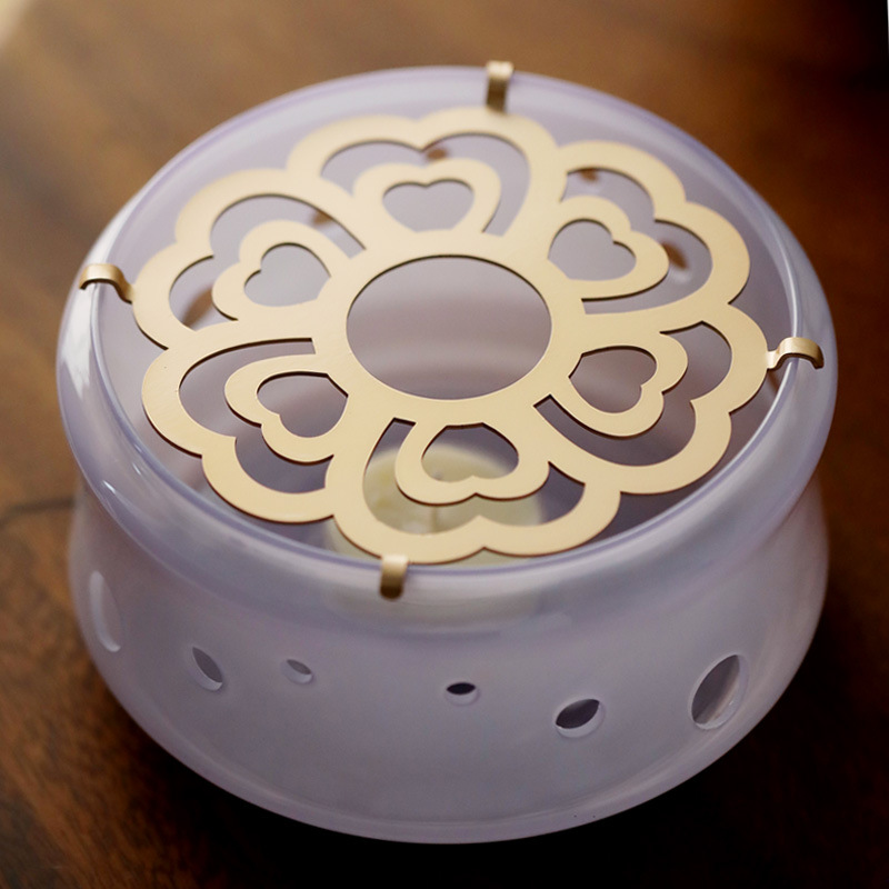 Creative High Borosilicate Heat-Resistant Glass Tea Stove Small Stove Candle Tea Base Thermal Tea Warmer Accessories