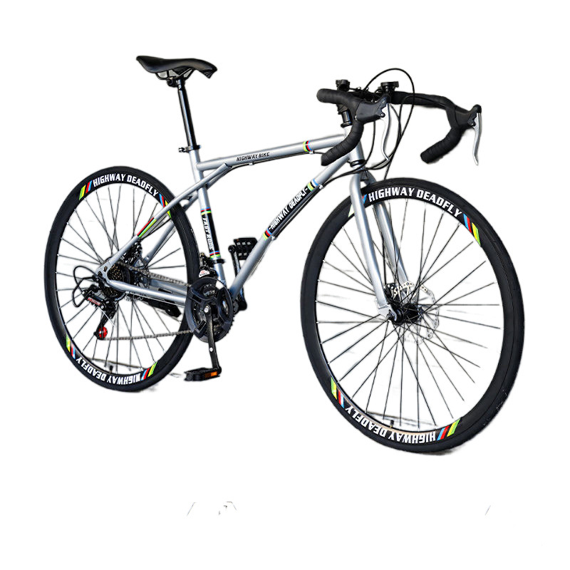 Dead Flying Bicycle Adult Bicycle Road Race Mountain Bike Variable Speed Live Flying Solid Tire with High Face Value for Men and Women