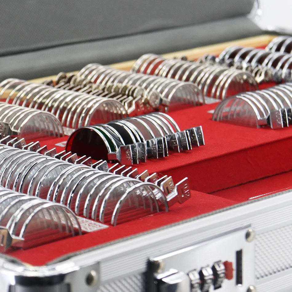 Glasses Optometry Equipment Metal 232 Lens Box Large Aperture Insert Box Optical Disc Inspection Metal Ring Aluminum Box Wear Box