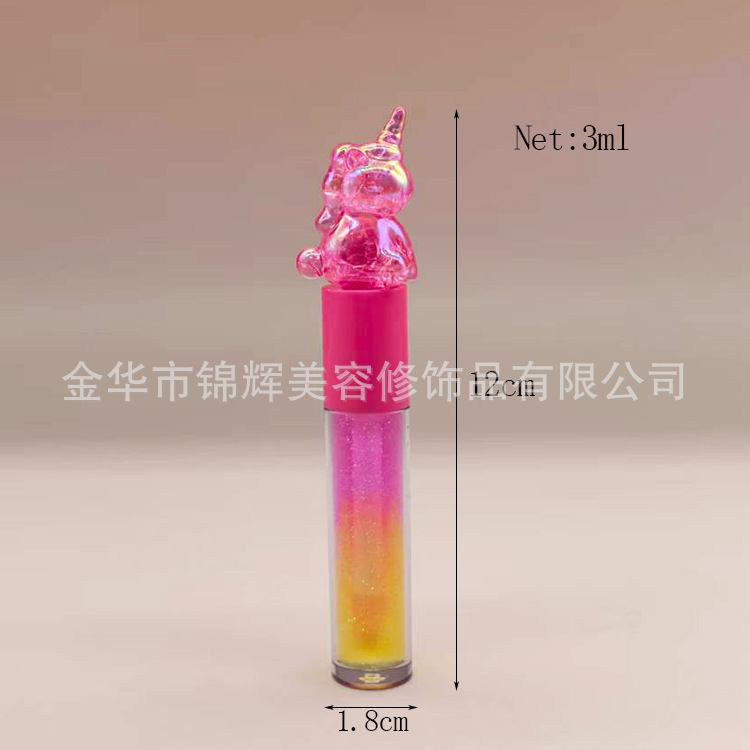 For Export Only Gradient Color Lip Gloss Unicorn Kidsren's Lip Gloss for Export Only