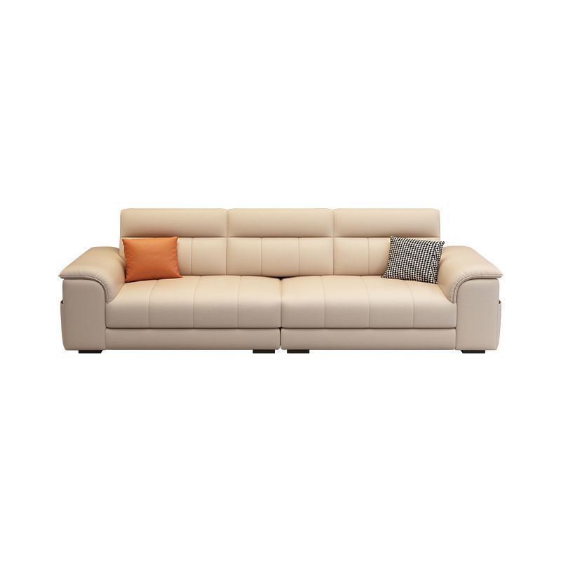 French Cream Style Sofa Living Room Small Apartment Light Luxury Modern Simple Technology Fabric Straight Sofa