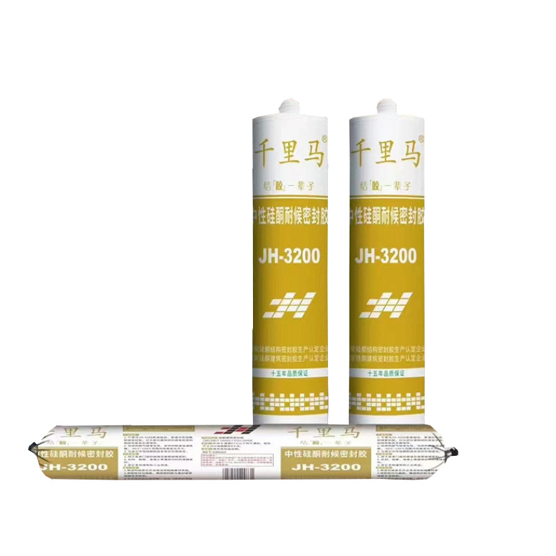 Jiazhe Construction Qianlima Jh-3200 Silicone Weather-Resistant Sealant Neutral Glass Glue Anti-Window Glue Long-Lasting Sealing