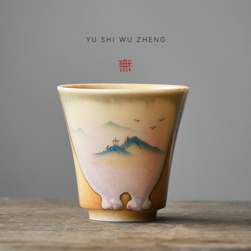 Керамическая чайная чаша Цзяншань, антикварная, креативная