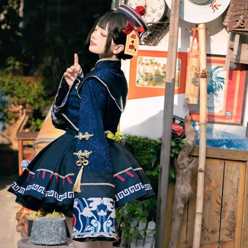 Little zombie lolita lolita children's cos clothing JSK retro dress lo skirt suit cosplay clothing
