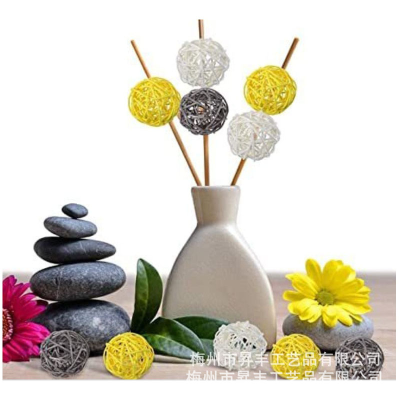 3CM parrot bird toy ball color aromatherapy rattan ball kindergarten merchant plant woven decorative hanging rattan ball