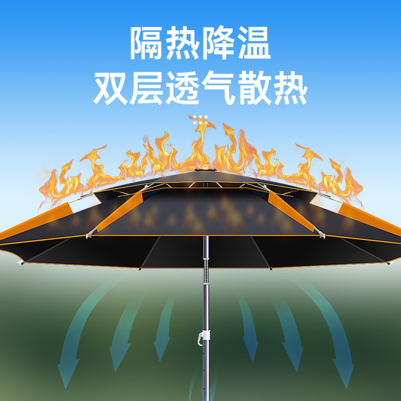 Anti-Storm Umbrella, New Fishing Cane Umbrella, Outdoor Cane Parasol, Fishing Umbrella, Universal Large Fishing Umbrella Manufacturer Wholesale