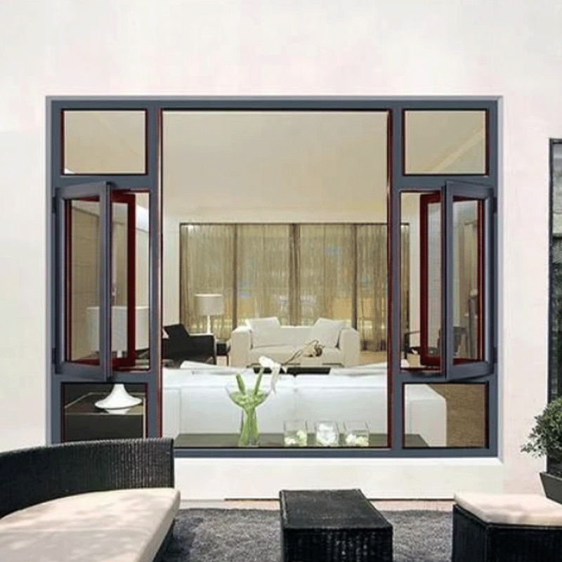 Broken Bridge Aluminum 112 Pioneer Series Three-Chamber Silent Window Glass European-Style Villa Balcony Floor-To-Ceiling Windows and Doors