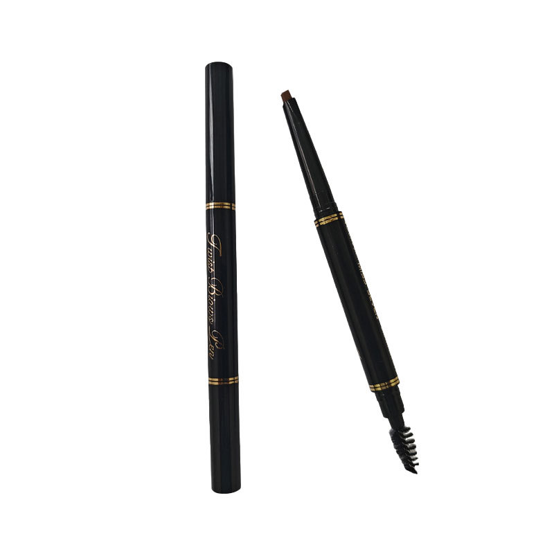 Factory durable and not easy to faint beginner's eyebrow brush cosmetic coloring three-dimensional double-headed automatic eyebrow pencil eyebrow powder