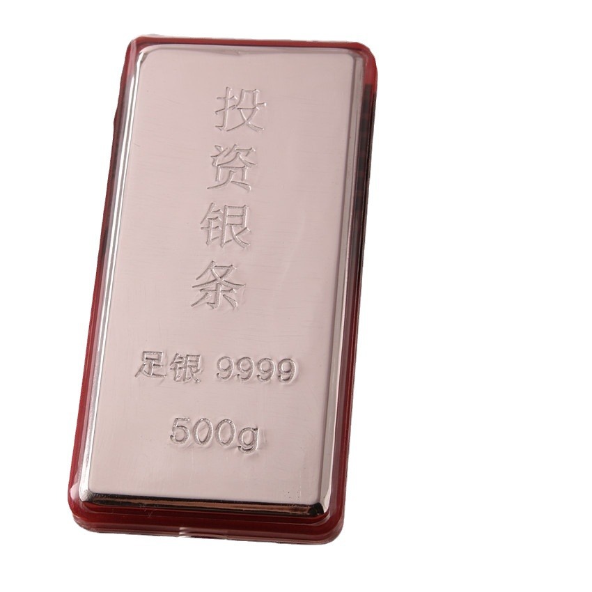 Pure Silver 9999 Investment Silver Bar Sterling Silver Silver Brick Investment Appreciation Collection Gift Silver Silver Bar Jewelry Processing Materials