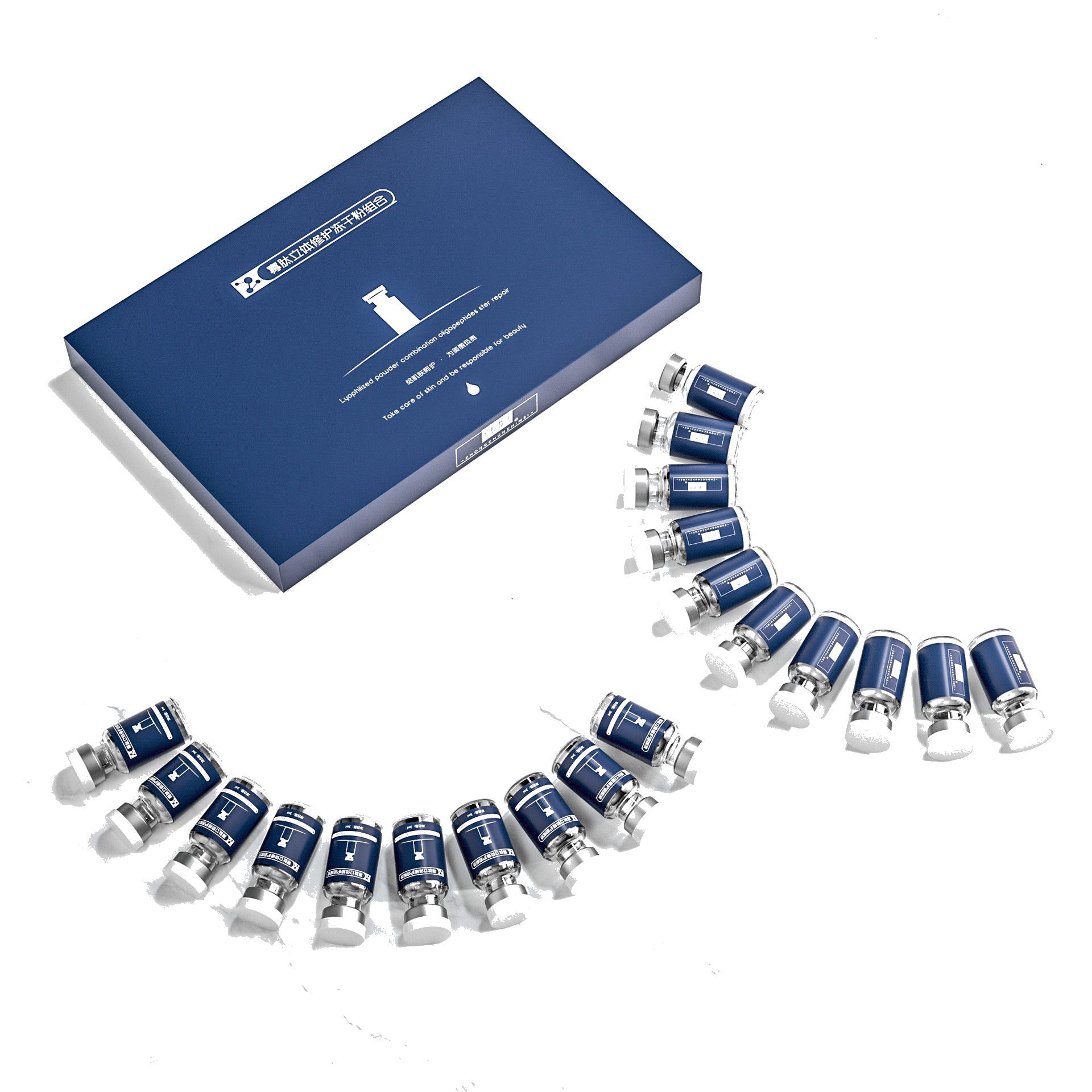 Oligopeptide Repair Freeze-dried Powder Picosecond Repair Essence 80000 Active Anti-acne Printing and Red Blood Filament Beauty Salon Set