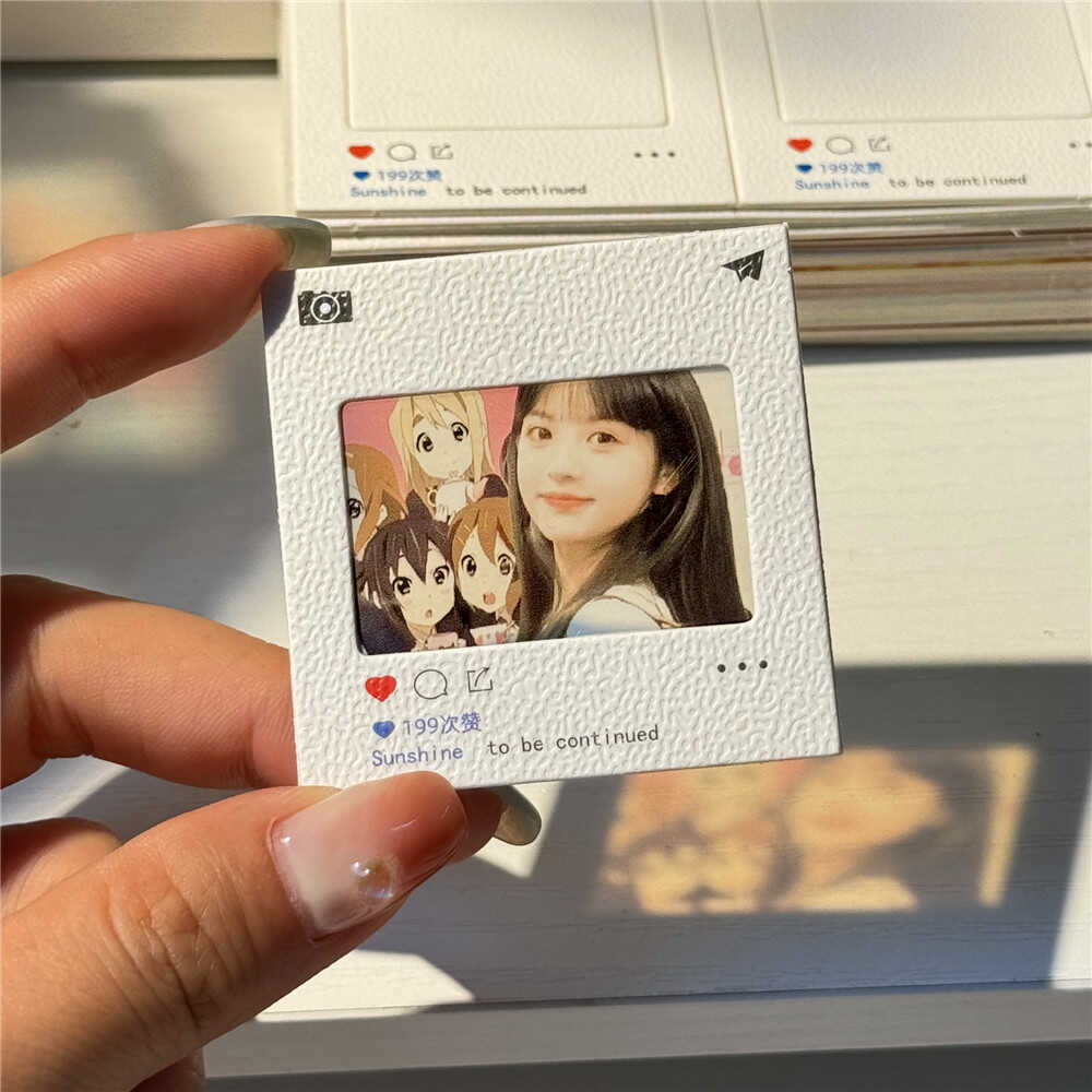 Reverse film light and shadow through card bookmark polo slide frame shell border film free shipping