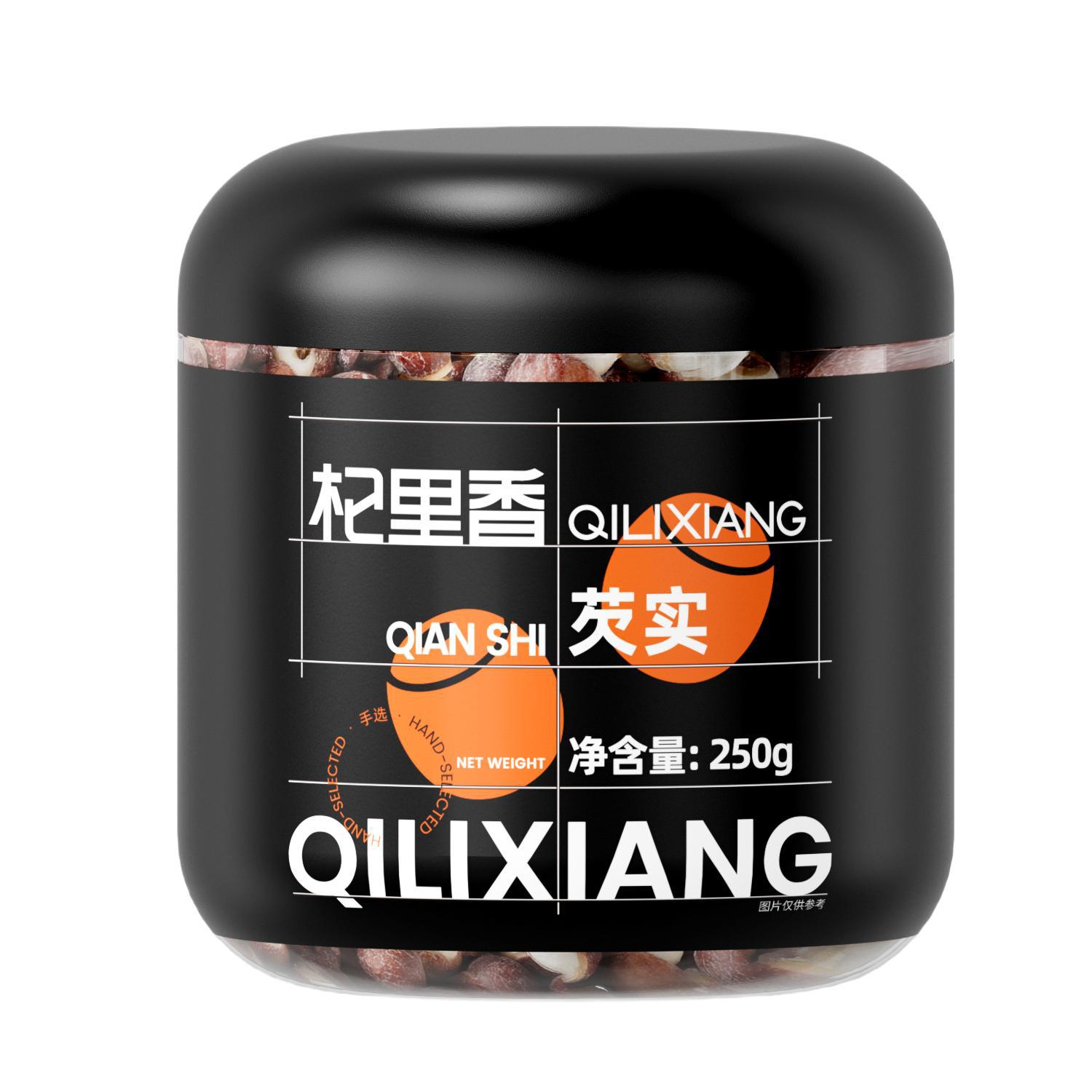 Qilixiang Guangdong Zhaoqing Gorgon Rice Farmhouse Homemade Chicken Head Rice Fresh Dried Red Gorgon Rice Canned 250g