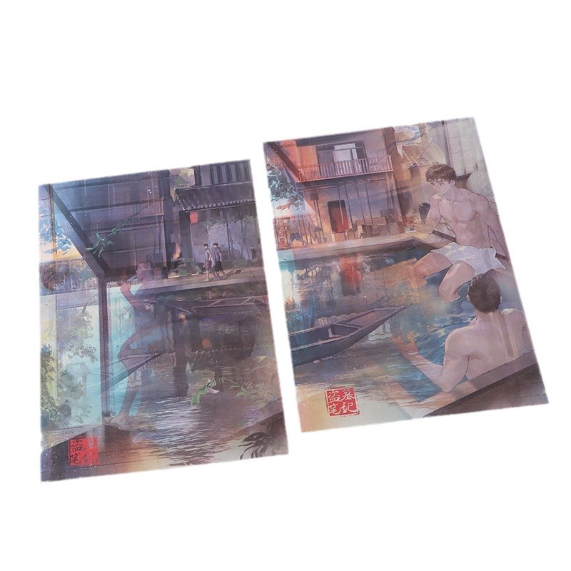 3D Raster Card Customized Dynamic Postcard Card 3D Two-Change Stereo Painting Cartoon Game Star Change Fantasy Card