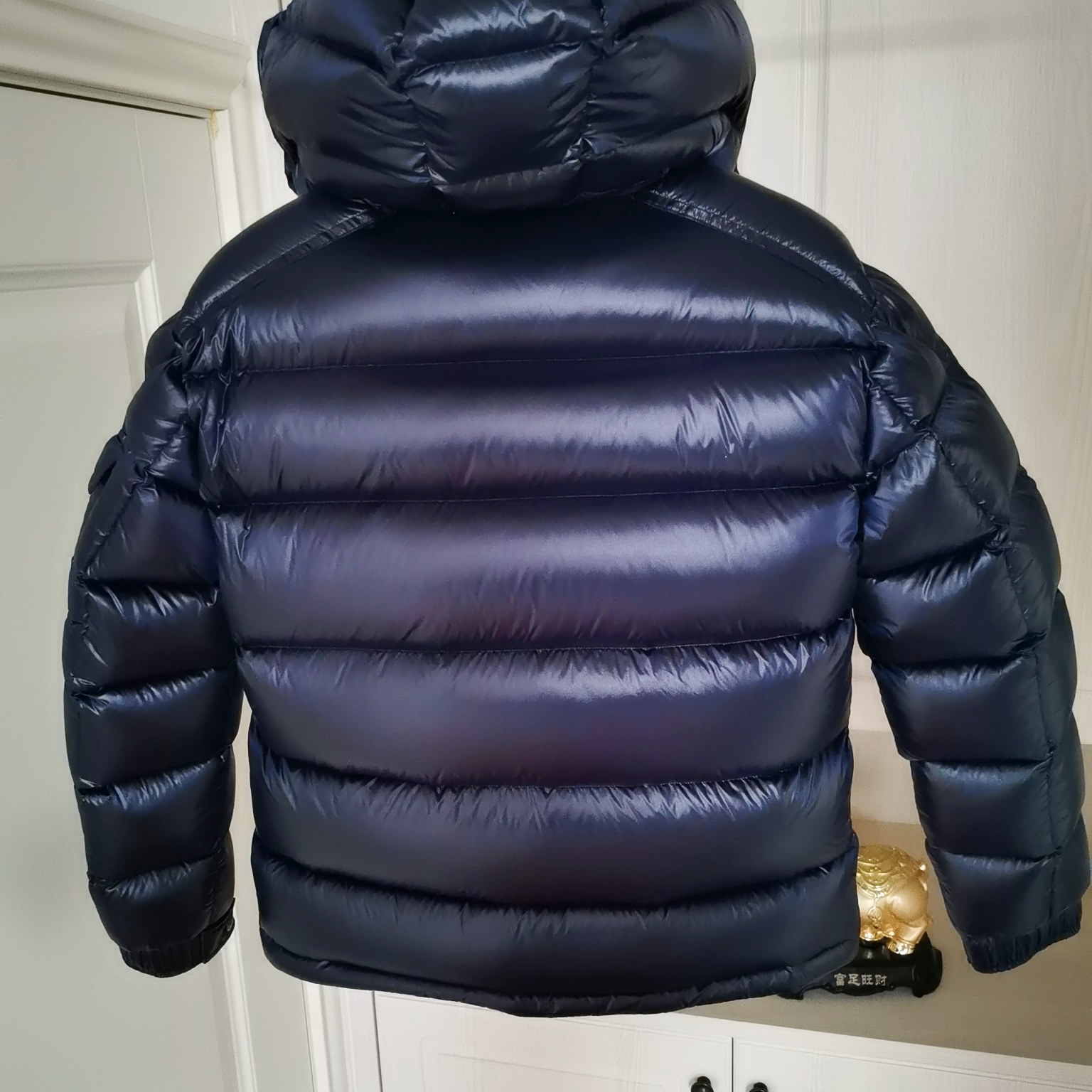 M Mengjia Simple Men's Casual down Jacket Couple Style Black down Jacket