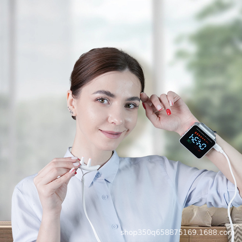 [Hot Upgrade] High-Pressure Cleaner + Blood Glucose Monitoring Smart Watch Three-In-One Red Light Lllt