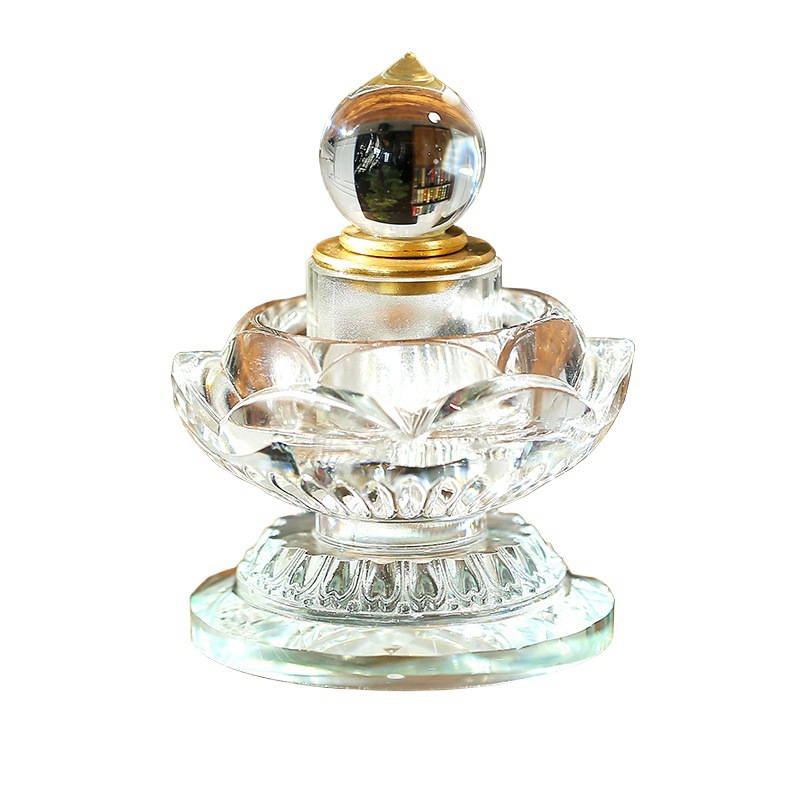 Crystal Shirira Tower Pack Saffron for Shirira Zi Ganlu Pills Bodhi Tower Ornaments Treasure Boxes Printed Darani Sutra Pagoda