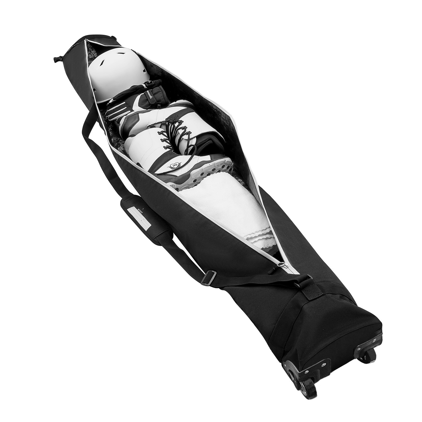 Cotton 200cm Ski Bag with Wheel Strap Single Board Double Board Bag Ski Bag Long Board Bag Waterproof Tow Wheel Bag