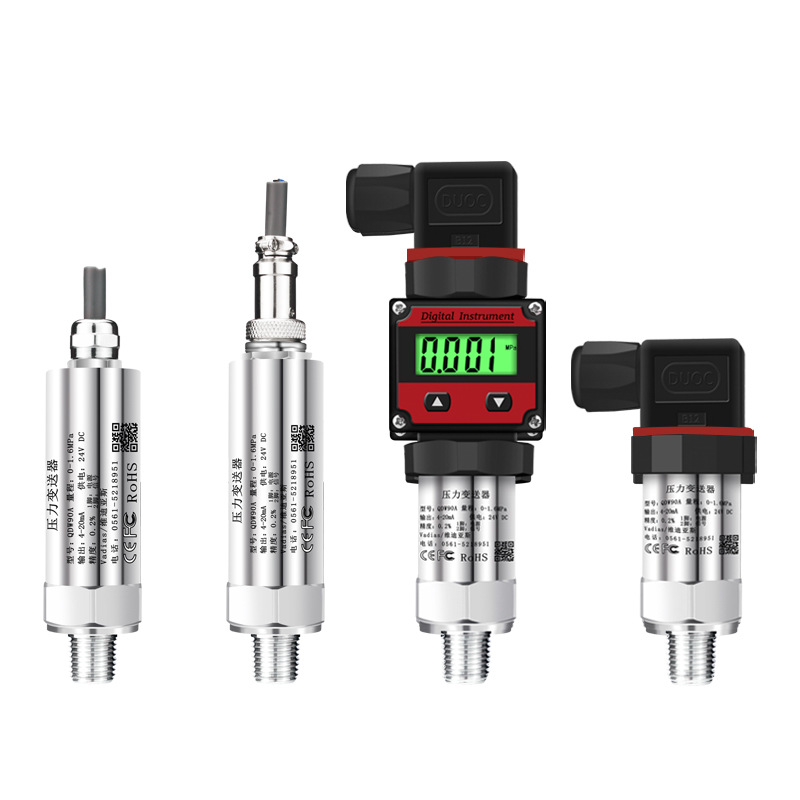 Vadias Vidias Pressure Transmitter Digital Display 4-20mA Water Pressure Air Pressure Hydraulic Oil Pressure Transmitter