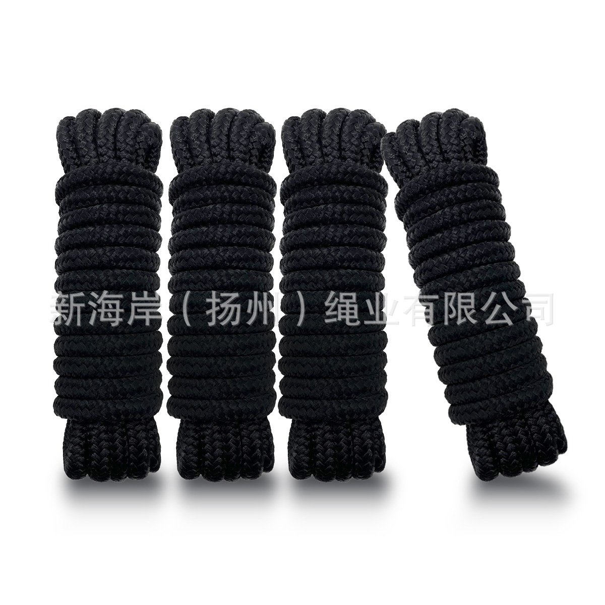 Супермаркет морской трос черный двойной плетеный нейлоновый код головной убор доковая линия 3/8 дюйма * 15 футов