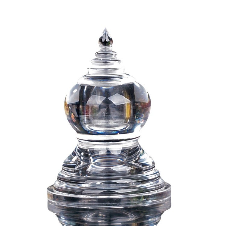 W-shaped Xizang Acrylic Shariri Pagoda Crystal Pagoda Decoration Ornaments for Bodhi Pagoda Transparent Mannan Aquarius