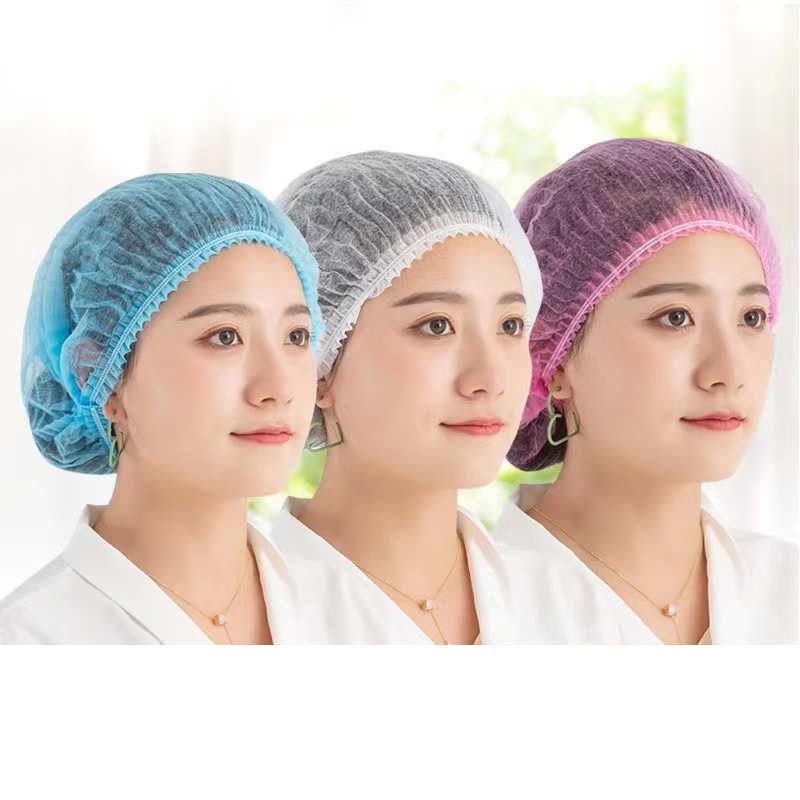 Disposable Non-Woven Fabric Hat Strip for Nurses, Hairnets for Work, Hotel Stewardesses, Catering and Food Factories to Prevent Hair from Falling