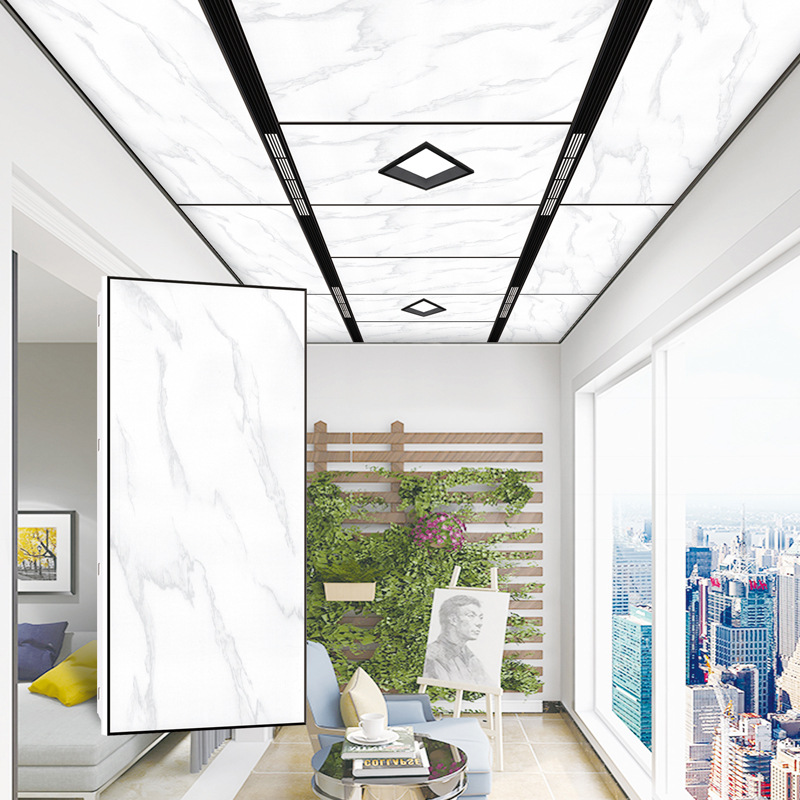 Aluminum gusset plate integrated ceiling wholesale 300600 large plate kitchen bathroom balcony ceiling keel full set of accessories