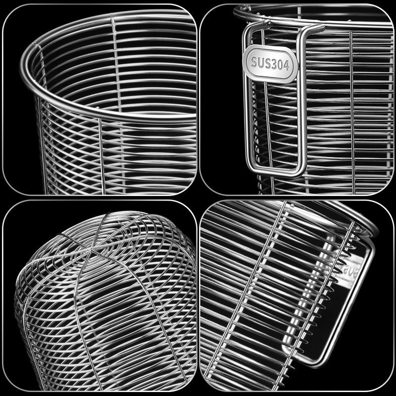 Stainless Steel Chopstick Holder Dishwasher Chopstick Bucket Household Chopstick Box Spoon Chopstick Holder Storage Rack Draining Rack 304