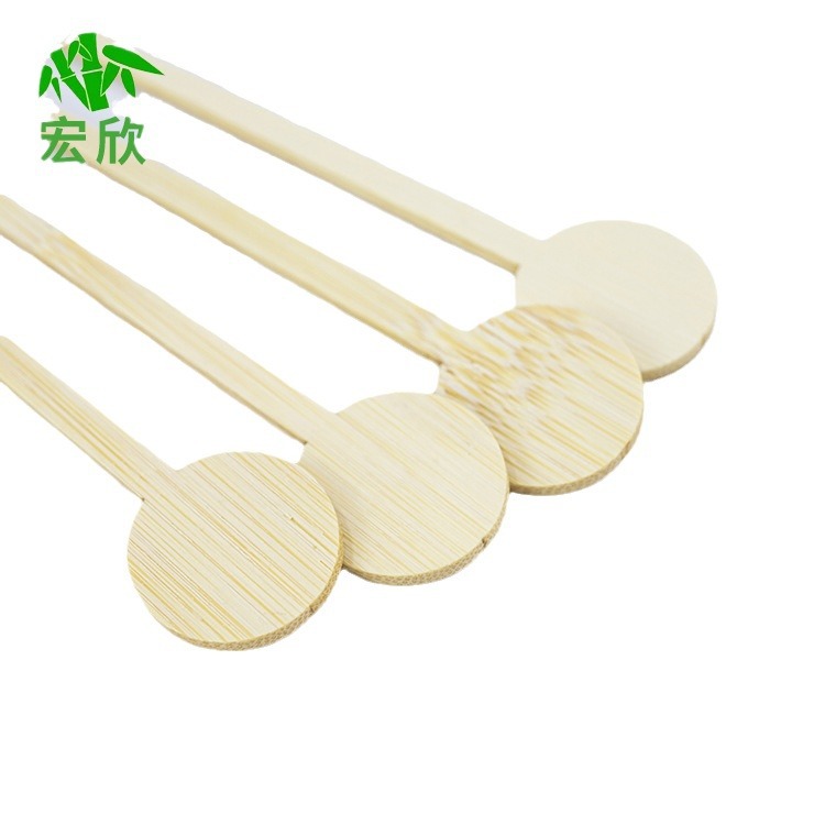 Factory wholesale bamboo disposable stir bar coffee stir bar milk tea hot tea bar mixing bar