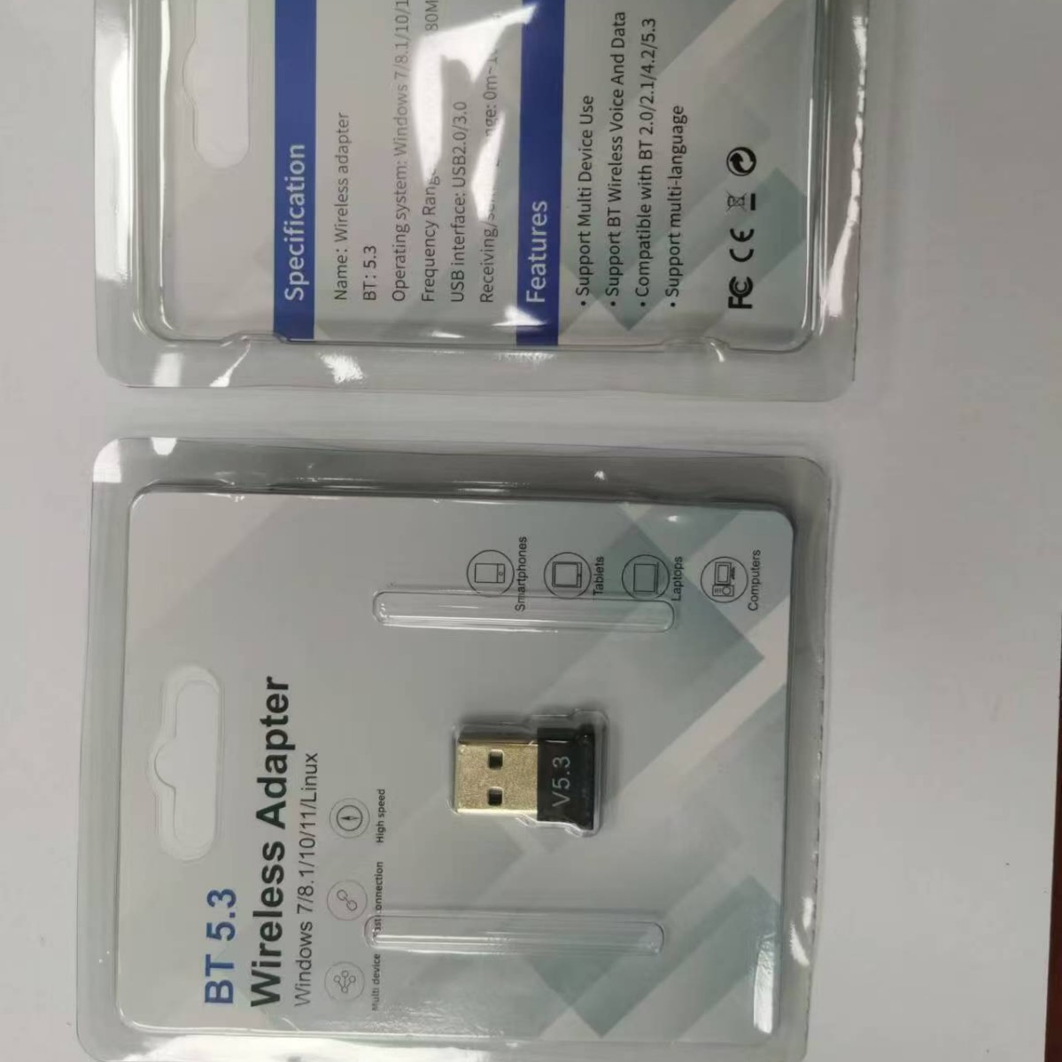 Usb5.3 Bluetooth Adapter 5.3 Bluetooth Transmitter Notebook Desktop Computer Wireless 5.3 Bluetooth Receiver