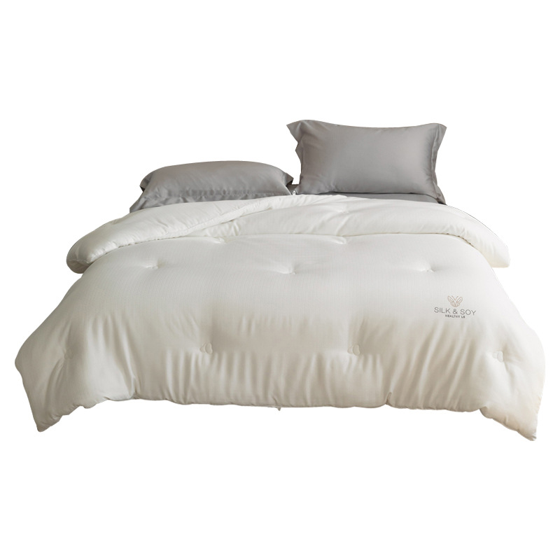 Class A soybean fiber quilt autumn and winter thickened warm jacquard winter quilt Four Seasons Universal single double air conditioning quilt core