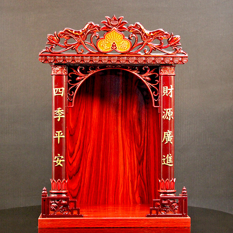 Домашний алтарь Гуаньинь, маленький алтарь, зал Бога богатства, кухонный алтарь, настенный, высокоглянцевый, без покраски