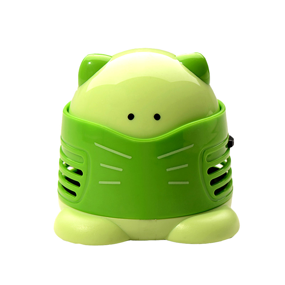 Cute Kitten Desktop Vacuum Cleaner Diamond Picker Student Paper Scrap Sweeper Cat Countertop Keyboard Dust Collector