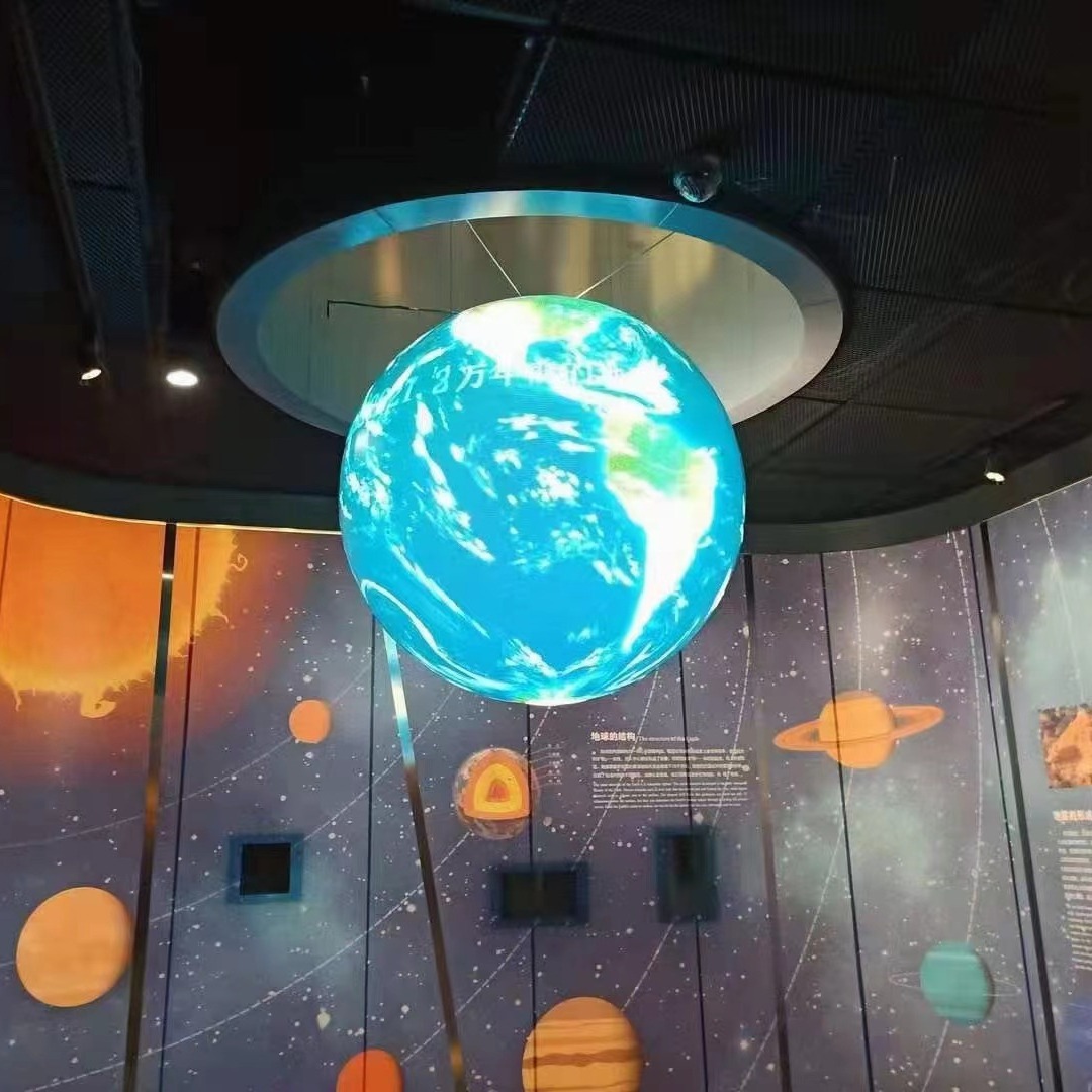 Xinshi intelligent display indoor and outdoor led spherical screen full color flexible display special-shaped exhibition hall round led electronic screen