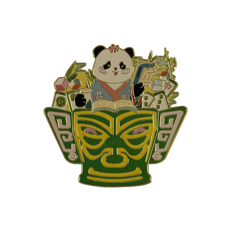 Cultural and Creative Tourism Metal Paint Custom-Made Chinese-Style Tags, Souvenirs, Metal Refrigerator Magnets, Creative Logo Production