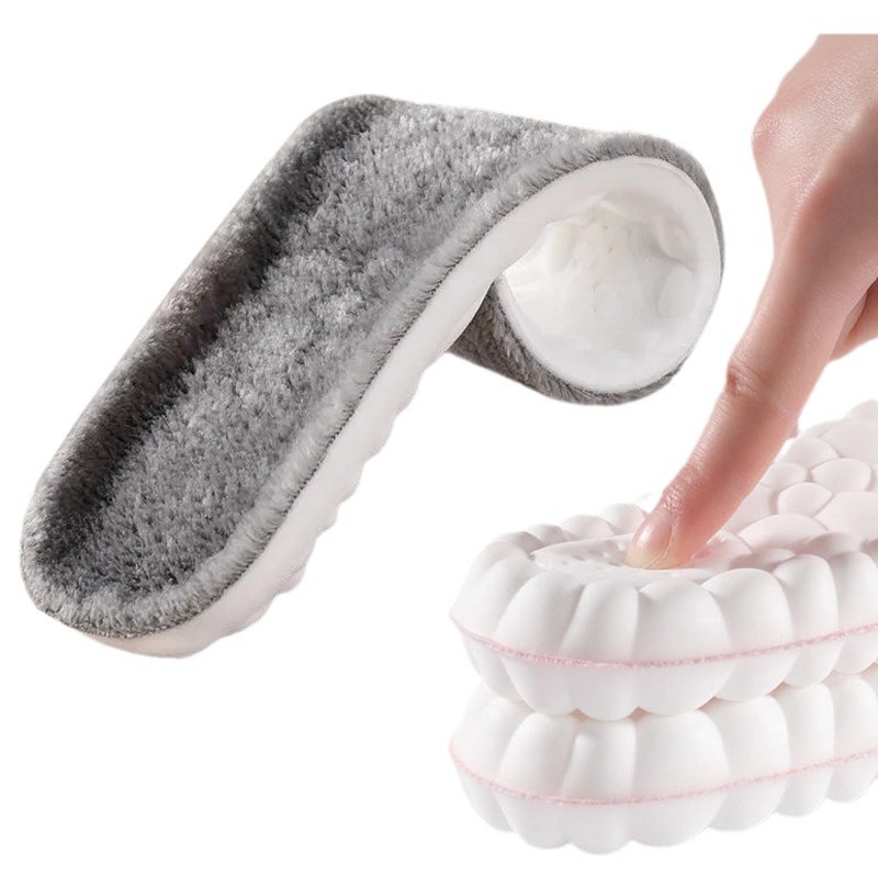 Thickened cashmere-like 4D cloud insole fleece-lined warm and comfortable constant temperature breathable sweat-absorbent deodorant snow boots Martin Winter