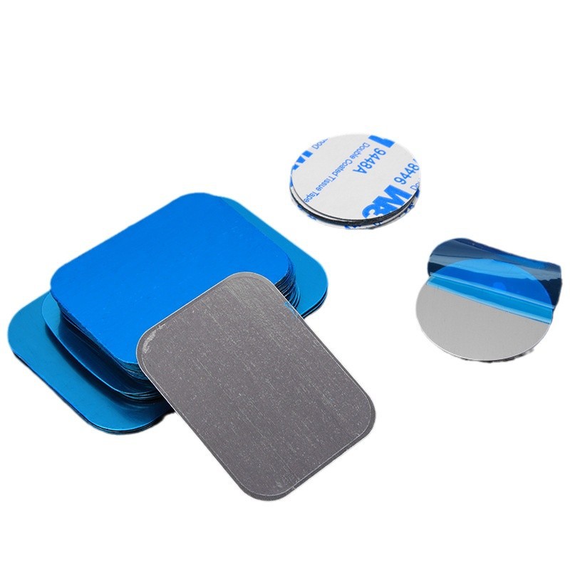 Manufacturers in stock magnetic sheet mobile phone bracket accessories round rectangular black magnetic patch induction lamp iron sheet