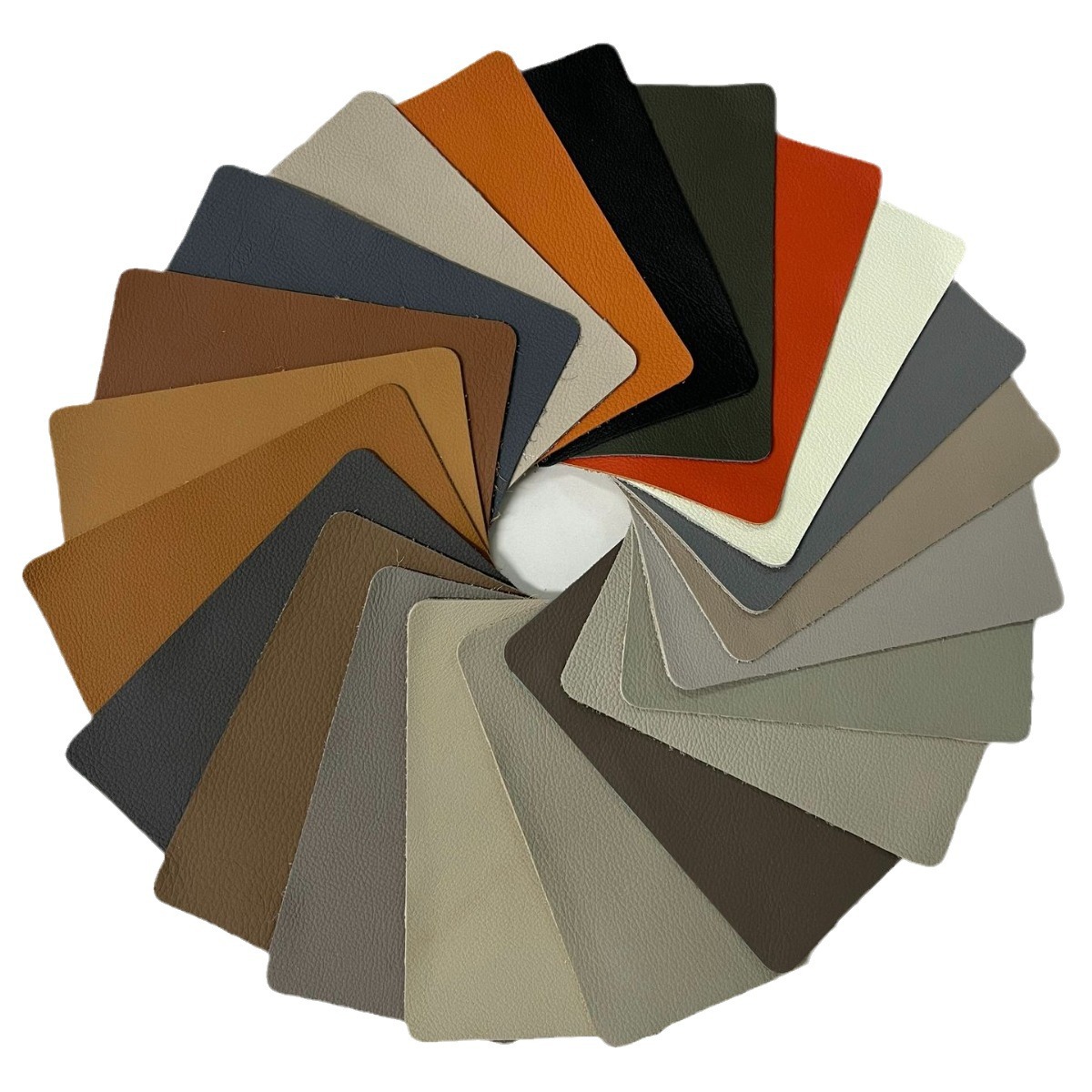 Customized Deposit Oil Wax Genuine Leather First-Layer Cowhide Leather Sample to Enhance the Da Shifeng Xinmeixing Brand All-Green Leather Sofa