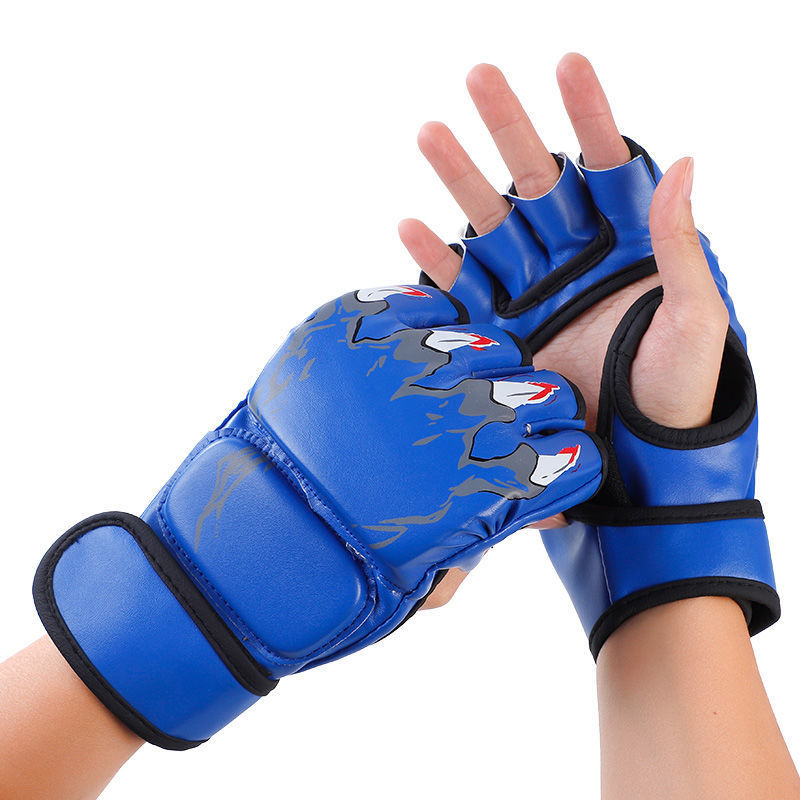 Boxing Gloves Half-Finger Adult Sanda Training Mma Fighting Ufc Muay Thai Fighting Fighting Sandbag Men's and Women's Boxing Gloves
