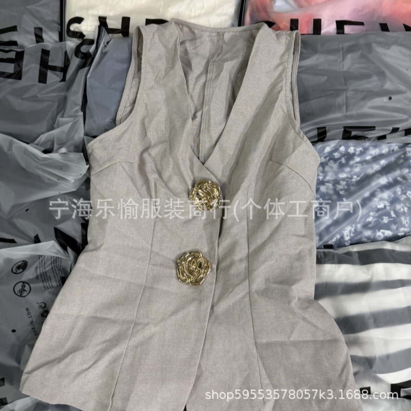 Foreign trade shein women's clothing miscellaneous tail goods sexy hot girl jacket pants Xiyin women's summer factory direct export