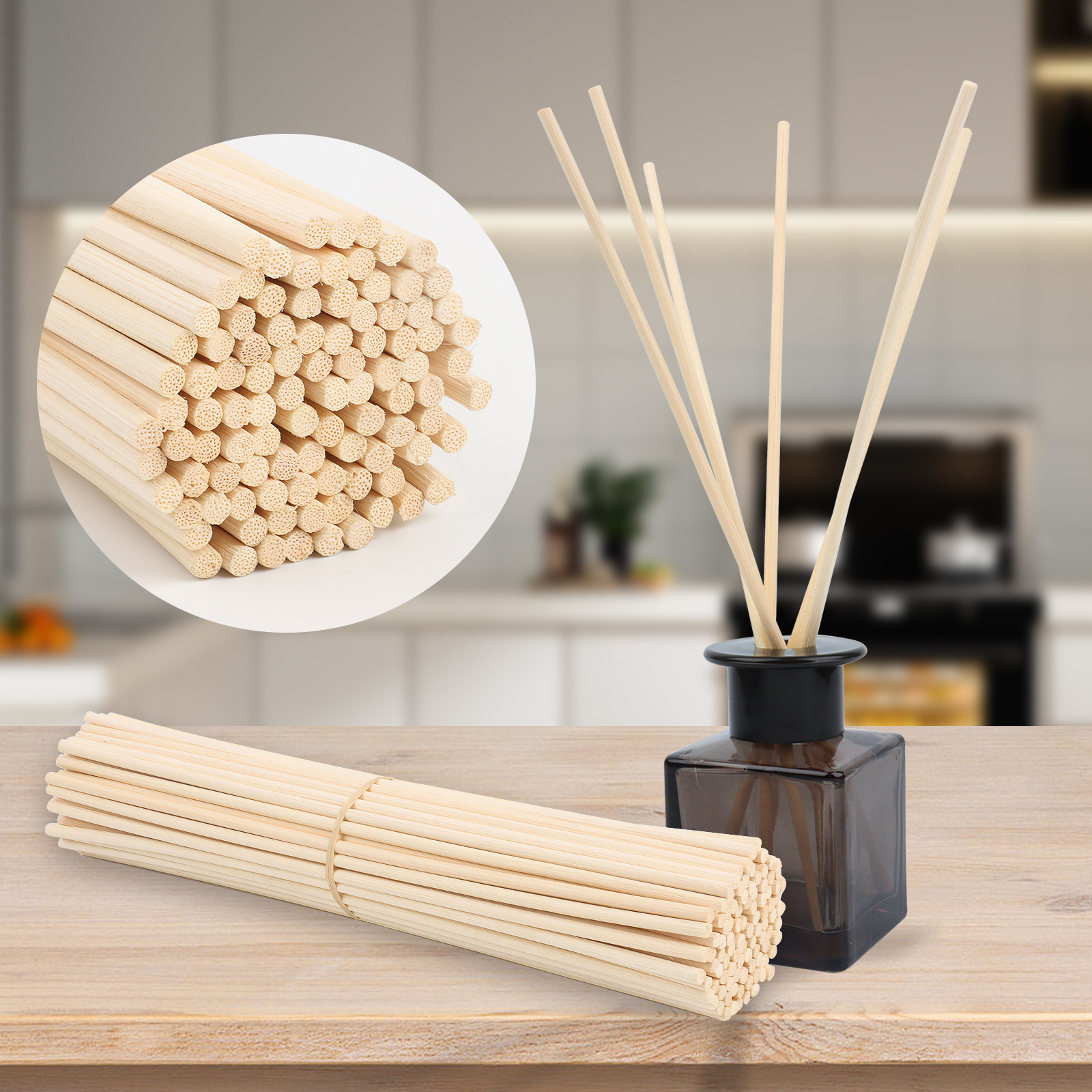 Factory Direct Sales Indonesian Rattan Diffuser Sticks Natural Color Aromatherapy Sticks Fragrance Volatile Sticks Fireless Aromatherapy Accessories